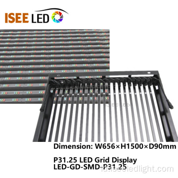 P31.25 Transparansi Luar Ruangan LED Display Grid